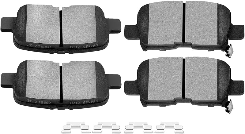 Pastilhas de Freio Traseiras SCITOO D865 Semi-Metálicas para Acura MDX, Honda Odyssey e Honda Pilot – Jogo com 4 unidades
