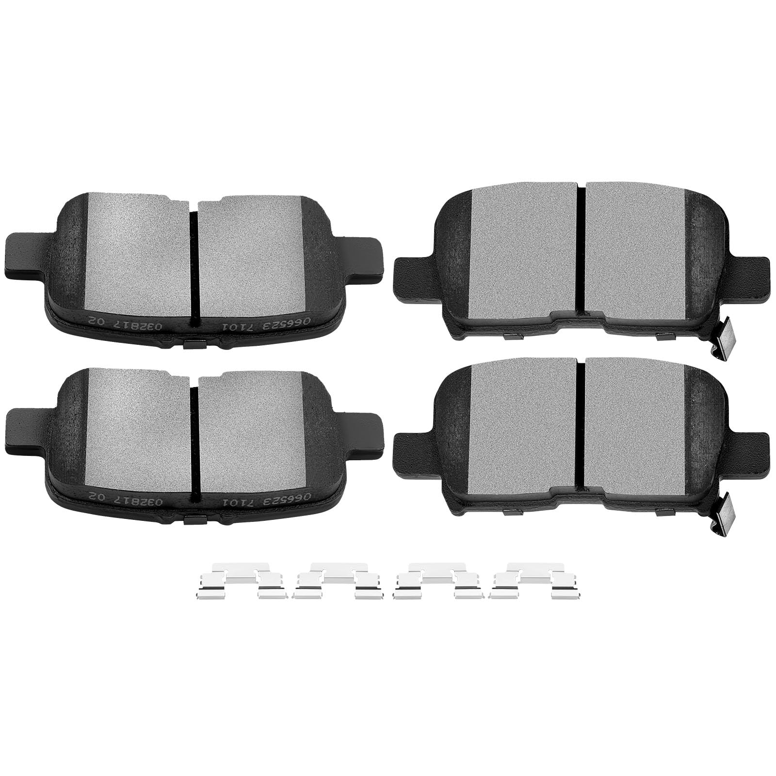 SCITOO D865 Rear Ceramic Brake Pads Sets Fit For Acura MDX 2001-2006,For Honda Odyssey 2002-2004,For Honda Pilot 2003-2008