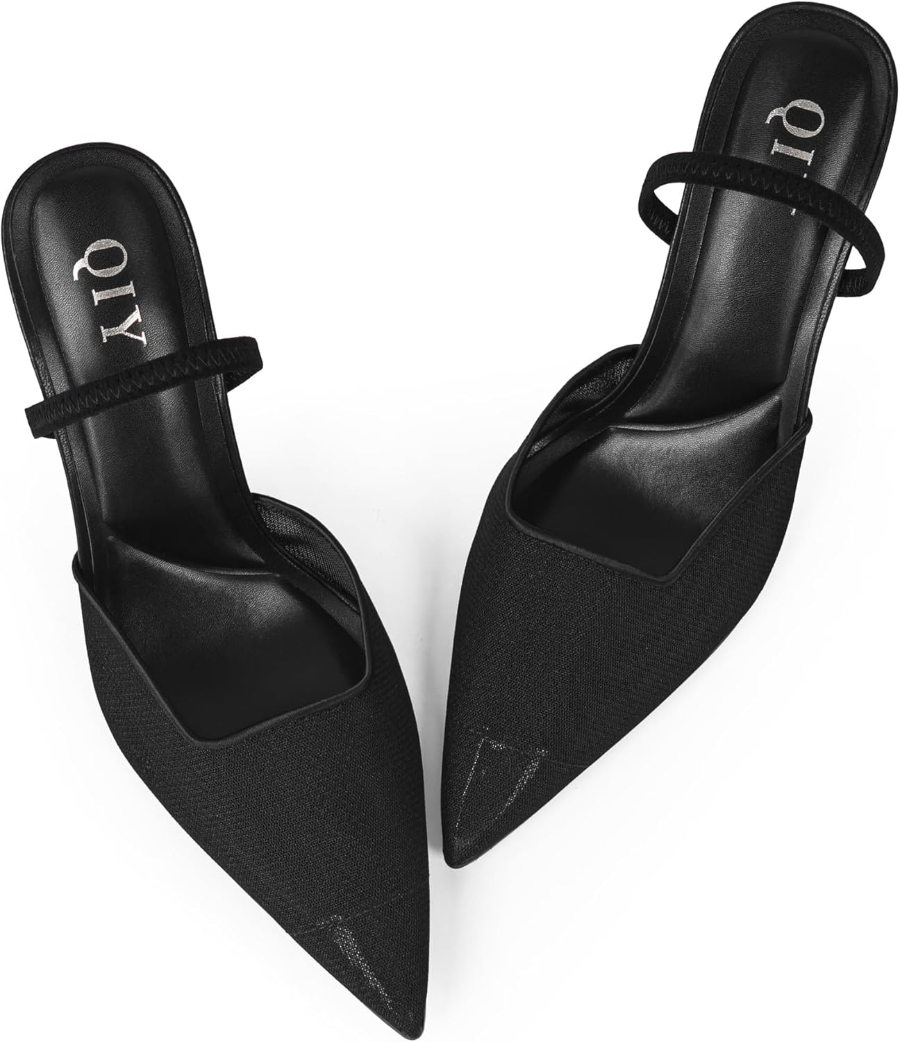 Mesh Heels for Women Pumps Closed Pointed Toe High Heels Stiletto Heeled Mules Sandals Dress Shoes - Image 5