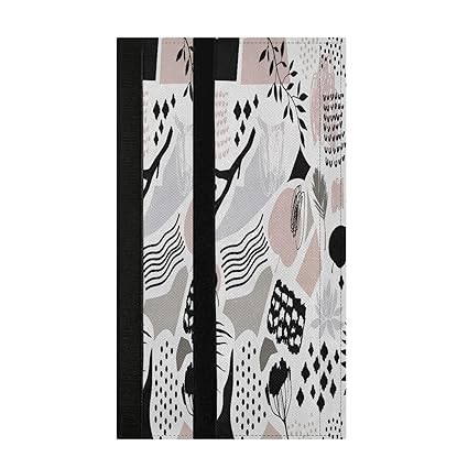Abstract Art 2 Pcs Refrigerator Door Handle Covers Seamless Pattern with Hand Drawn Textures Dishwashers Grill Microwave Cabinet Door Cloth Protect Kitchen Appliance Clean