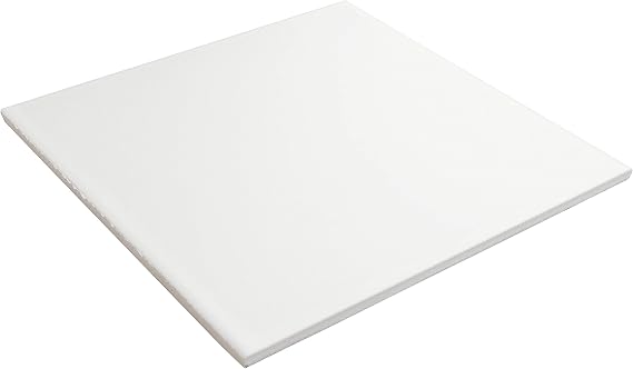 SomerTile FRC8REVW Reveil Ceramic Floor and Wall, 7.75 x 7.75, White Tile, 25 Piece