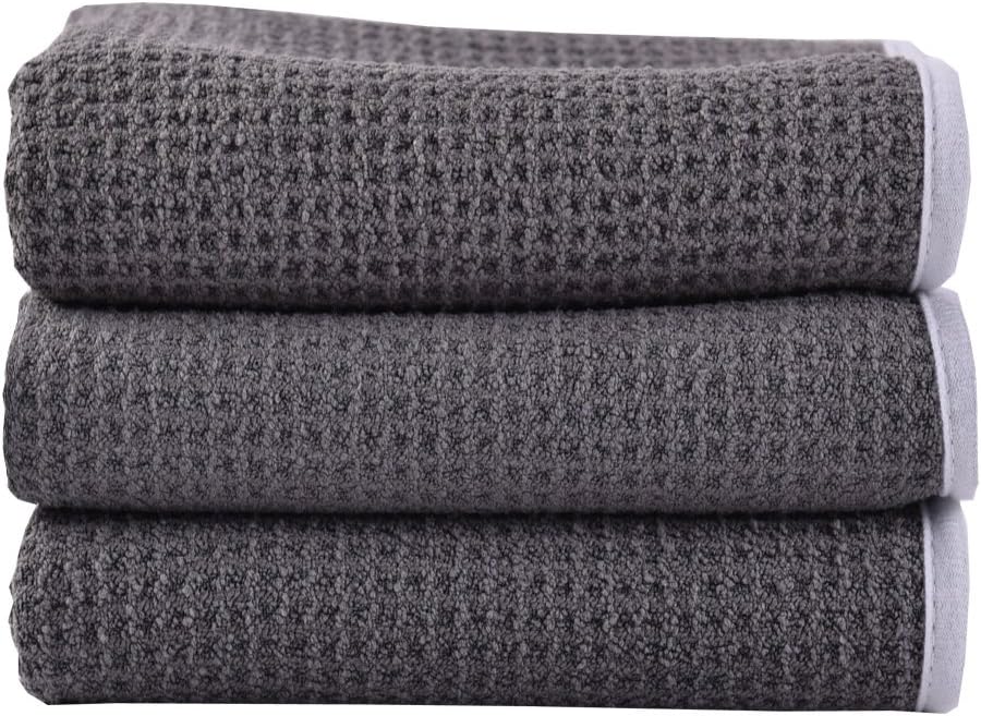 Classic Kitchen Towels,Waffle Weave Tea Towels, Best Dish Cloths, Vintage Design,3 Pack In Large Size 50x70cm