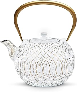 Sponsored Ad - Tea Kettle, Toptier Japanese Cast Iron Tea Kettle for Stove Top, Stovetop Safe Teapot with Infusers for Loo...