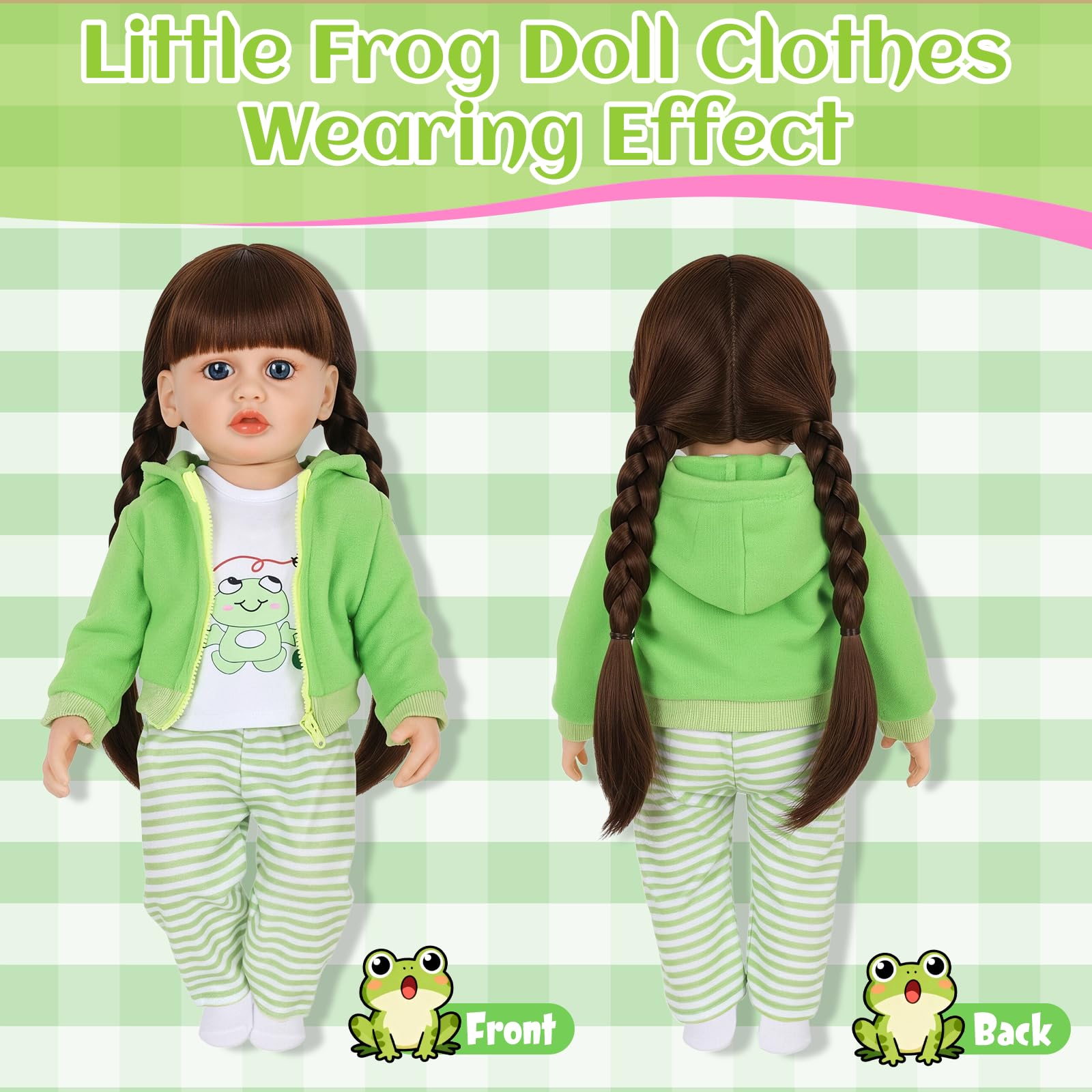5 Pcs Doll Clothes for 20-22inch Baby Doll - Image 4