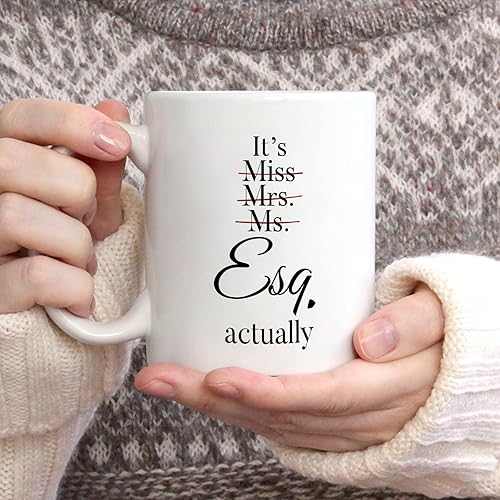 Miniatura 4 de Shqiueos Taza de 11 onzas, regalos de abogados para mujeres, regalos para examen de abogados, regalo de oficina para abogadas, JD, futura abogada,