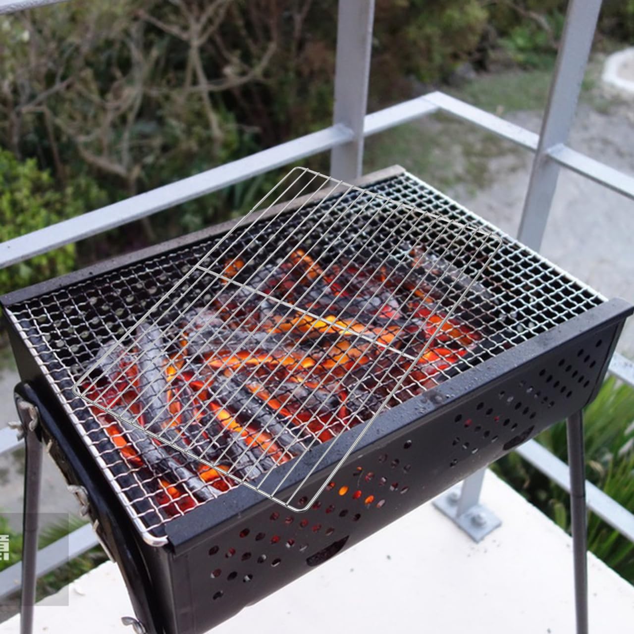 Grille De Barbecue En Acier Inoxydable 44,5x29,5 Cm - Remplacement, Robuste, Facile à Nettoyer - 4