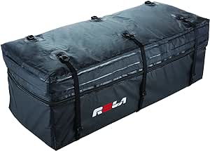 ROLA 59102 Wallaroo Cargo Bag, Rainproof, Expandable Hitch Tray Carrier,Black