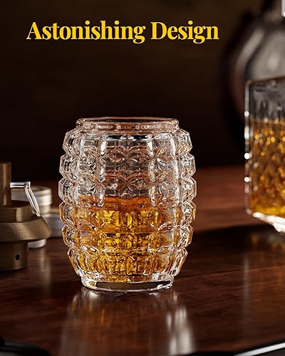 Miniatura 6 de Kit de ahumador de cóctel, con vidrio único en forma de granada, kit de ahumador de whisky bourbon antiguo con 4 virutas de madera saborizadas,