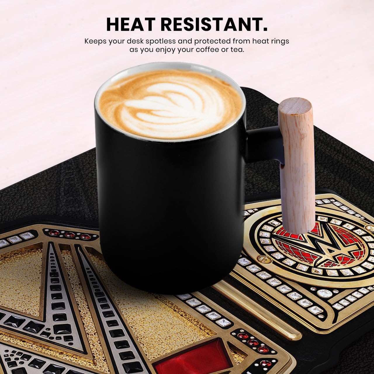 Head Case Designs Officially Licensed WWE Undisputed Championship Title Belts 23.62 x 11.81 x 0.12 inches (600 x 300 mm) - L Gaming Office Desk PC Keyboard Mouse Mat Pad - Image 6