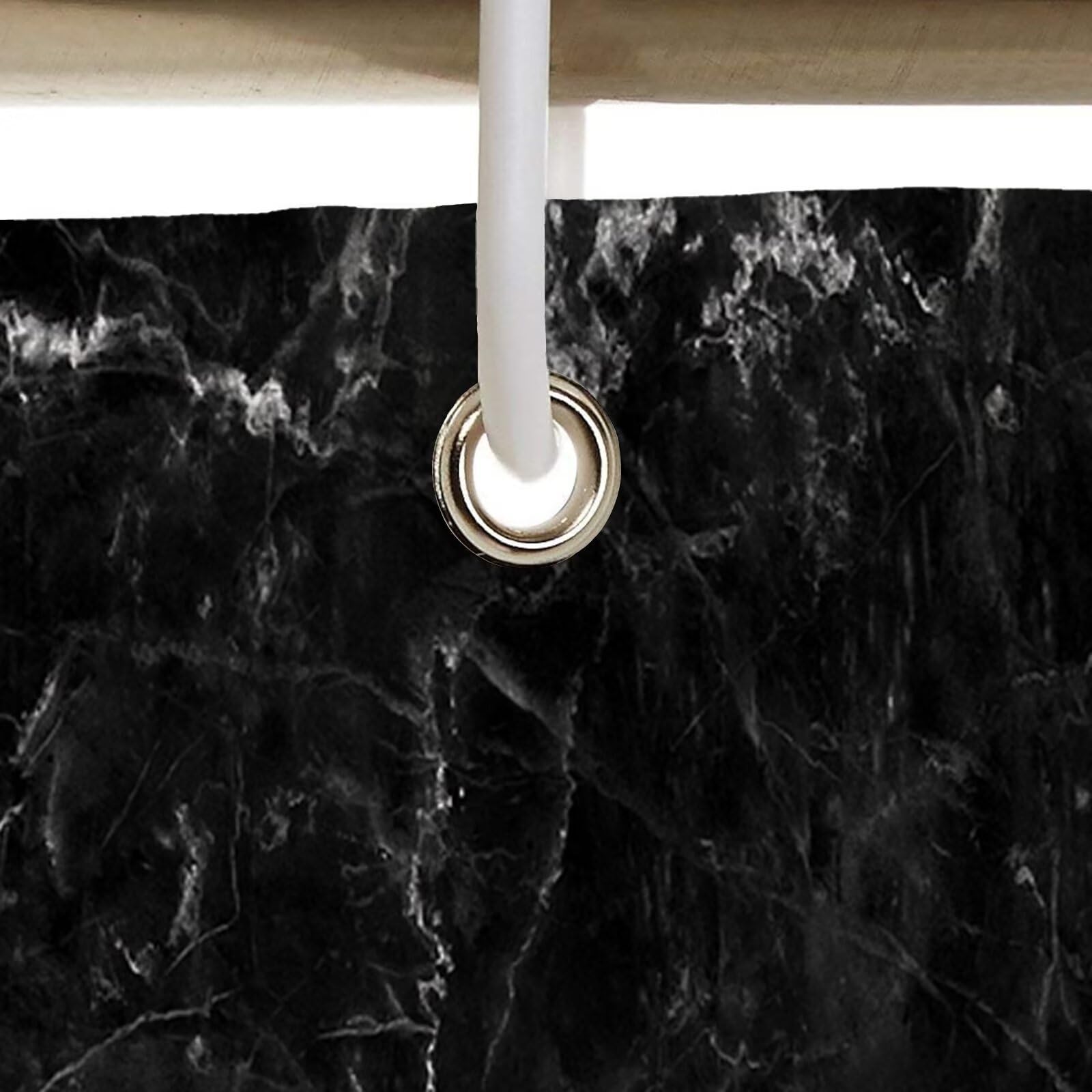 Abstrait Rideau Douche 180x200cm Rideau de Douche Obsidienne Shower Curtain – Impression Polyester Tissu – avec 12 Crochets – Tissu Lavable en Machine – Imperméable – pour Salle de Bain – Hôtel D#338