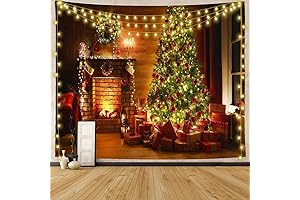 Mr.Bee Christmas Wall Tapestry: Festive Holiday Decor