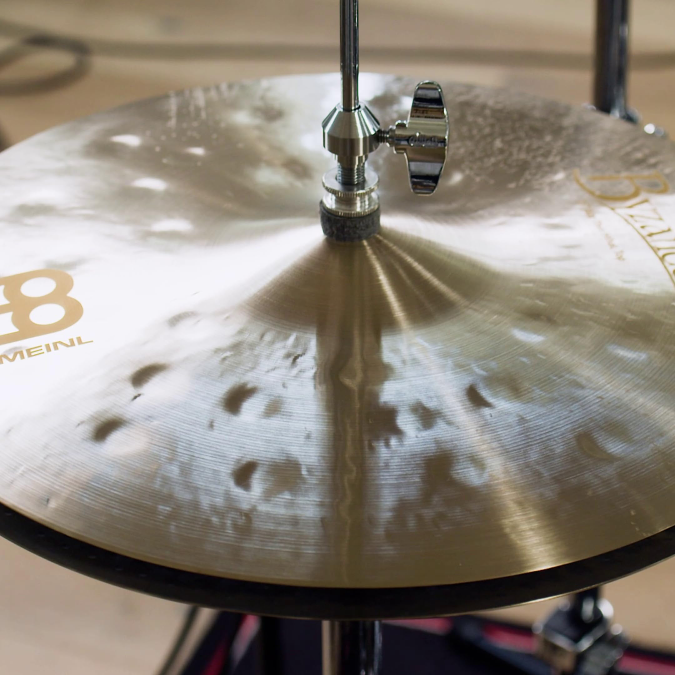 Meinl Cymbals Byzance Jazz Cymbale Hihat / Charleston Thin 15 pouces (38,10cm) pour Batterie – Bronze B20, Finition Traditionnelle (B15JTH)