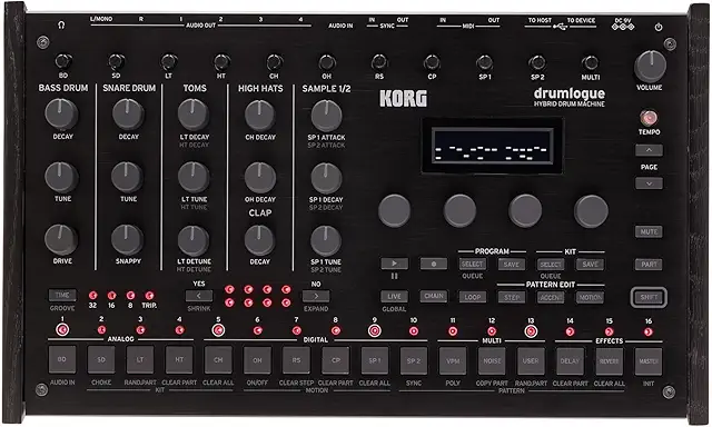 Korg Drumlogue Hybrid Analog/Digital Drum Machine - MicroKorg Synth Category