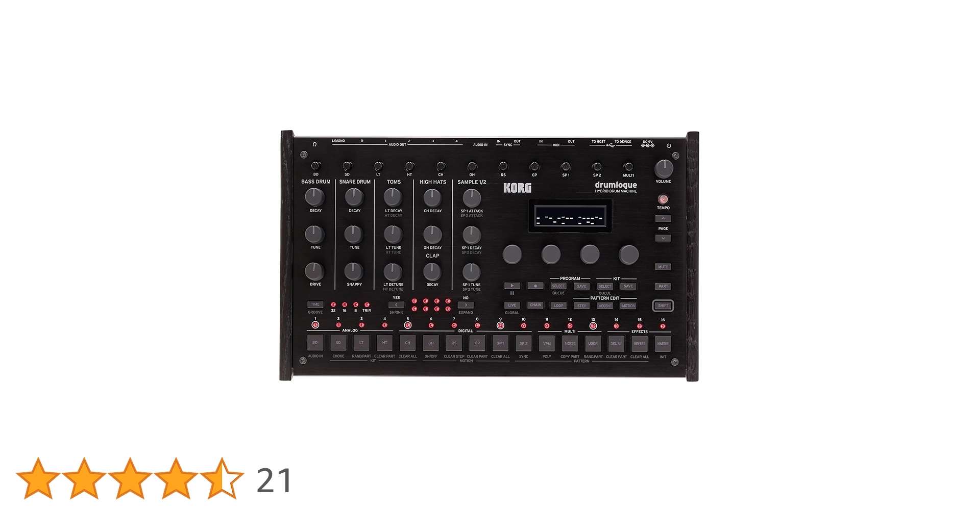 KORG drumlogue アナログシンセサイザー Korg Drum Machine (DRUMLOGUE) : Amazon.ca: Musical