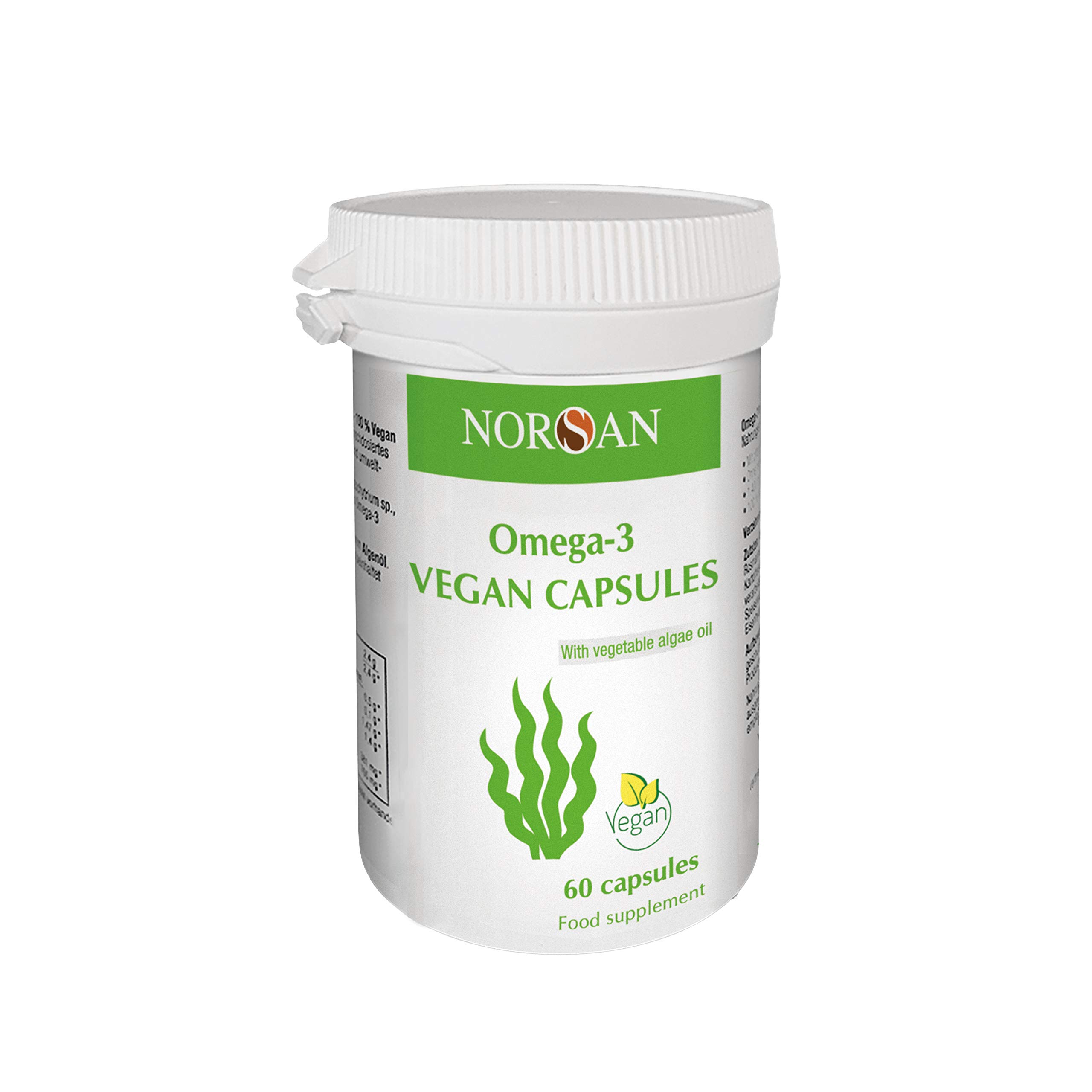 NORSAN Omega3 Vegan 60 Capsules, Very high in EPA & DHA Buy Online in