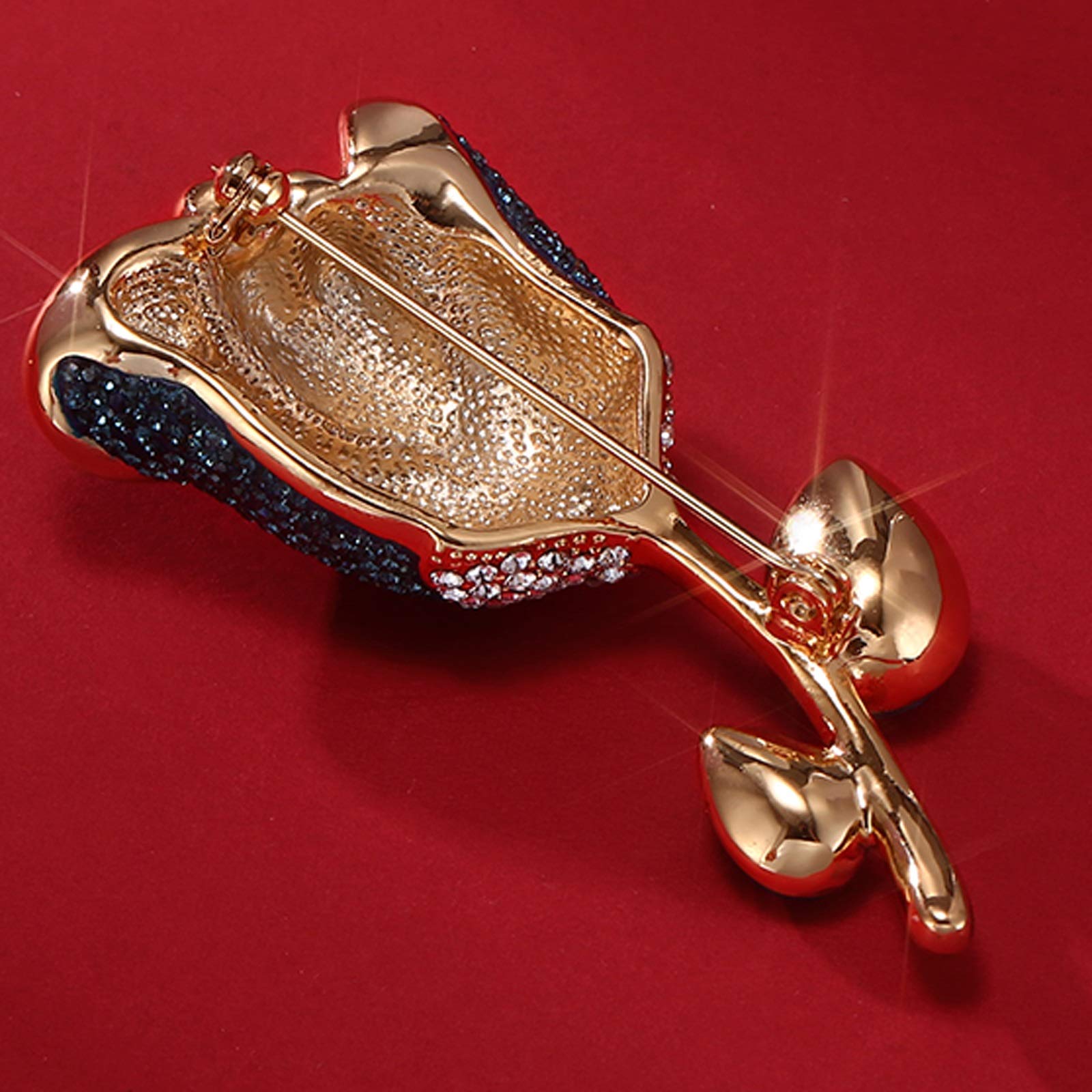 Broche para Mujer, Broche de Flor de Rosa, Accesorios de Ramillete de Moda para Mujer, Broche de Traje de Abrigo, Hermoso Broche de Flor de Rosa, para Regalo de cumpleaños para Esposa Broches
