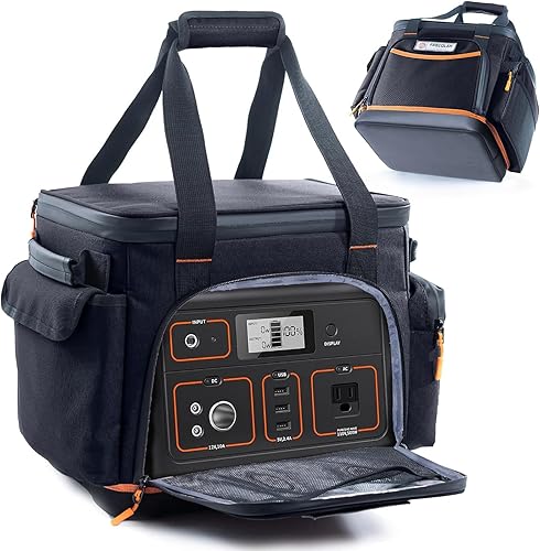 Miniatura 10 de FRECOLSH Estuche de transporte de viaje compatible con Jackery Explorer 1000, estuche de almacenamiento portátil de estación de energía con parte