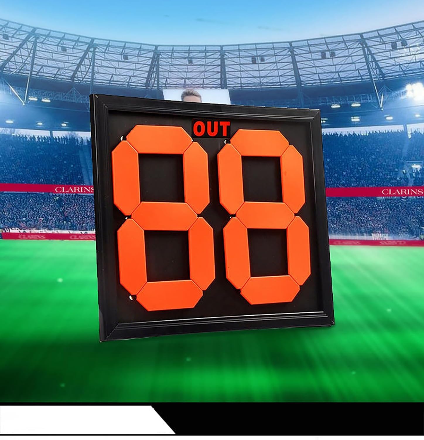 Tabellone sostituzione calcio Tabellone for la sostituzione degli arbitri di calcio, design ribaltabile, display a colori fluorescenti, for l'uso da parte dei giudici di gara Piastre di ricamb
