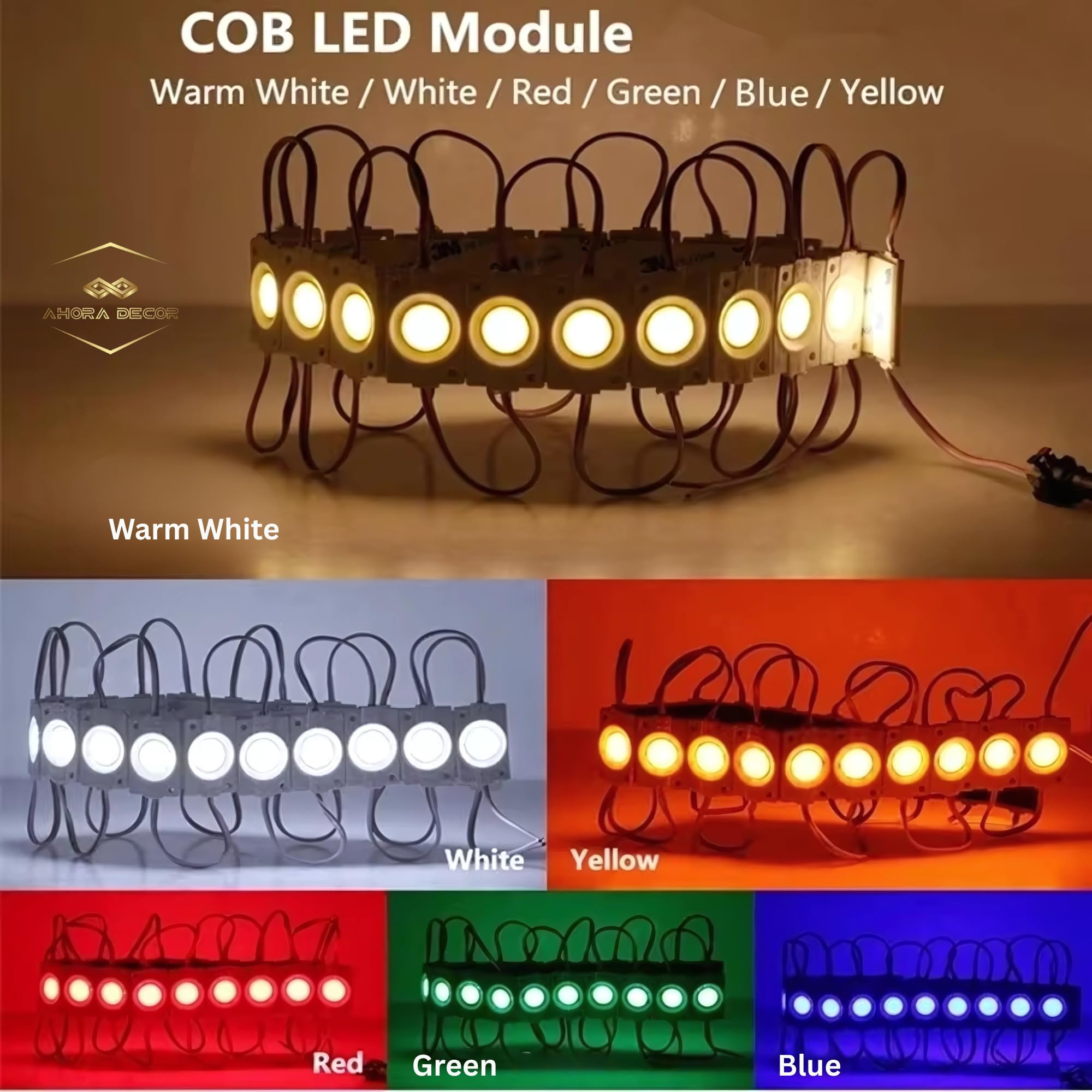Ahora Decor – 20 Pieces (White) 12V DC 2.4W Coin LED Light Module – Waterproof & Energy-Efficient LED Bulb for Home, Temple, Car, Bike, DIY Projects & Signboards - Image 3 thumbnail