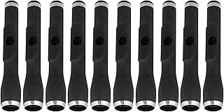 BQLZR Diámetro interior de 1,66 cm, color negro, cabeza Piccolo cabeza de montaje, paquete de 10