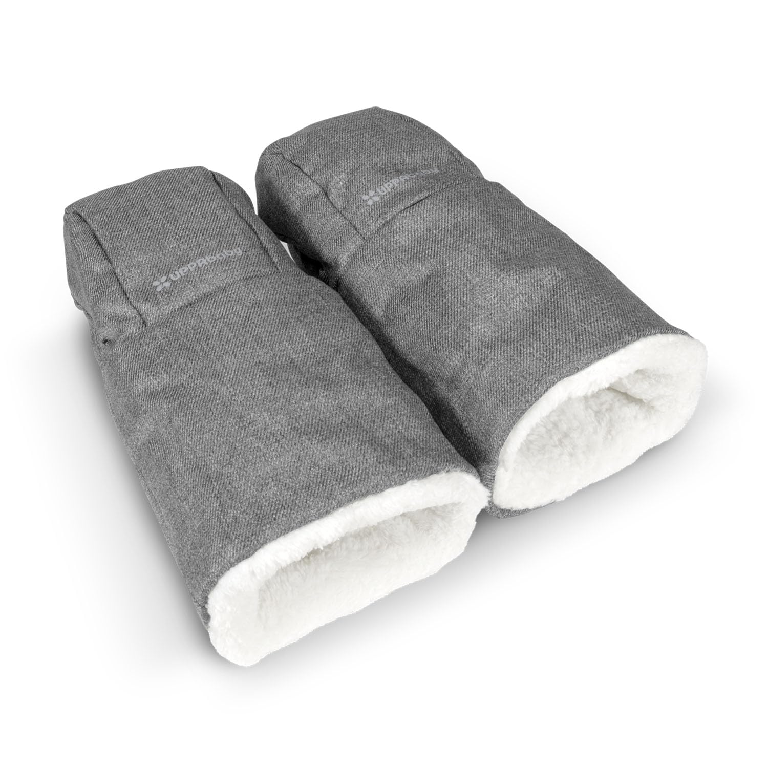 UPPAbaby CozyHandmuff - Easily Attaches to Stroller Handlebars - Ultra-Plush, Weather-Proof Hand Protection - Greyson (Charcoal Mélange)