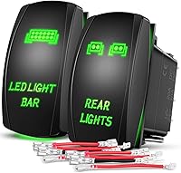 Vista 34 de Nilight 90005B Interruptor Basculante Láser Momentáneo de 7 Pines para Cabrestante en Kit de Arnés de Cableado para Cabrestante 20A/12V 10A/24V