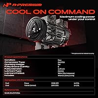 Vista 2 de A-Premium Compresor de aire acondicionado con embrague compatible con Ford Focus 2.0L 2008-2011, Transit Connect 2.0L 2010-2013, con compresor