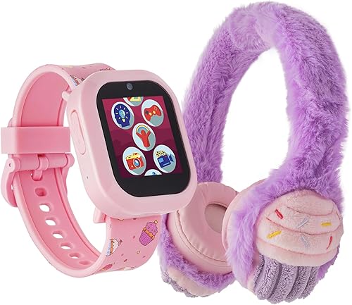 PlayZoom Reloj inteligente para niños con juego de auriculares Bluetooth, divertido y educativo reloj inteligente para niños y niñas, juguete de