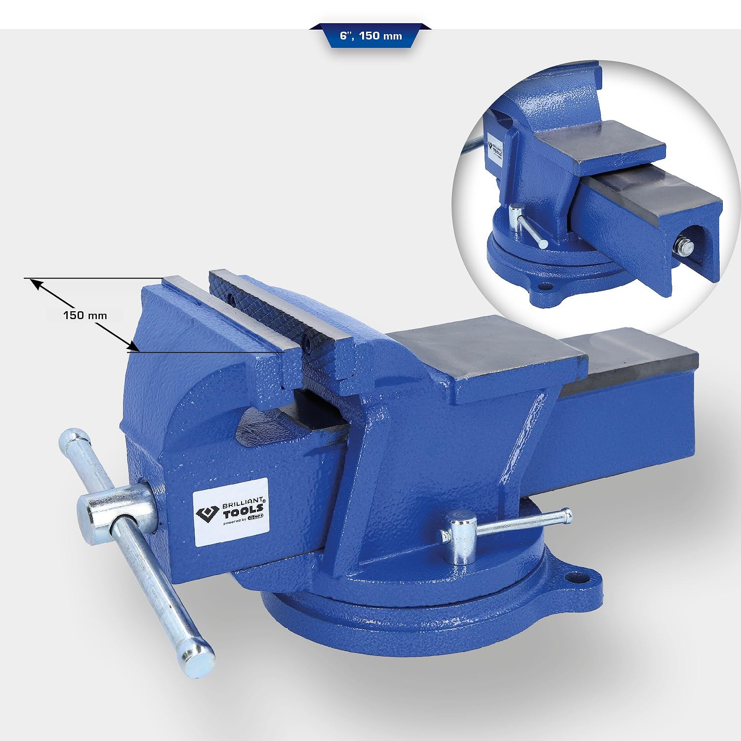 BRILLIANT TOOLS BT156942 Morse parallele 6", 150 mm [Powered by KS TOOLS]