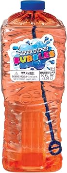 Assorted Colorful Super Duper Bubbles - 80 oz. (Pack of 1)- Ultimate Bubble Solution - Perfect for Outdoor Fun, Parties & Events