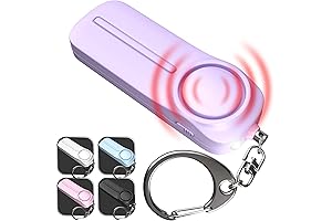 WETEN Rape Whistle: Safesound Personal Alarm Keychain with LED Light