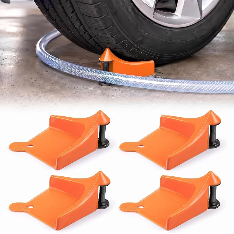 Dreyoo Guia de Mangueira para Lavagem Automotiva e Lavadora de Alta Pressão, Laranja, Kit com 4 peças