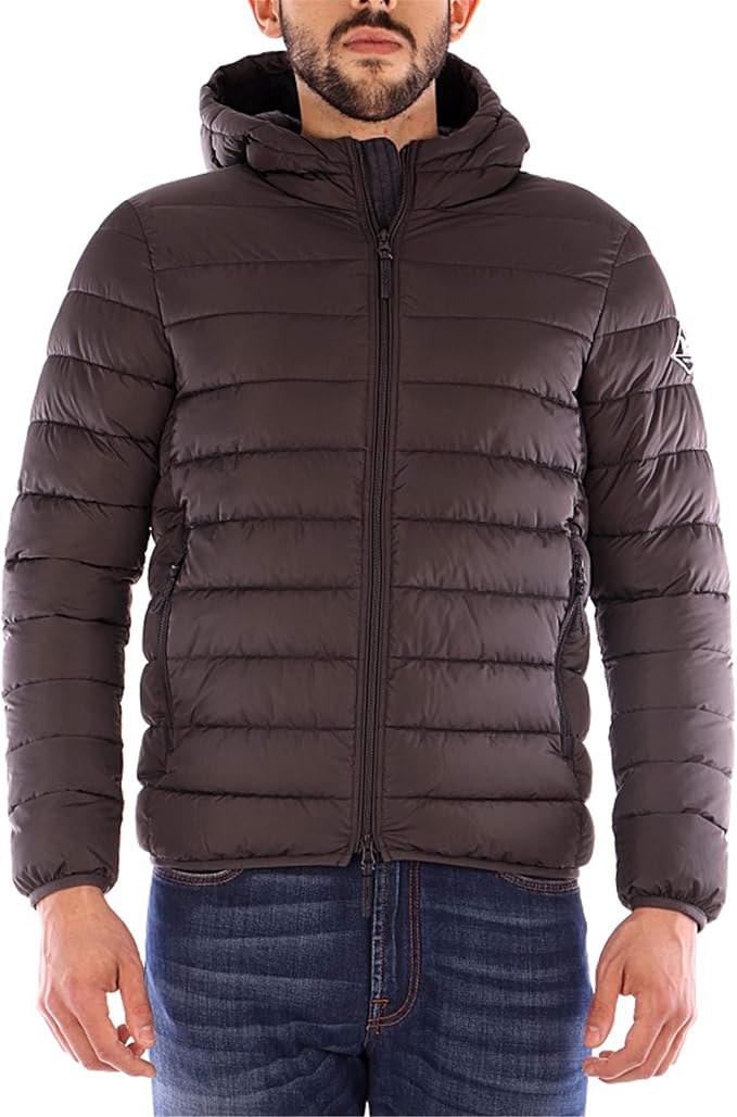 Piumino Roy Rogers Jacket Hood Zip Man Grigio Asfalto, 56 : Amazon.it