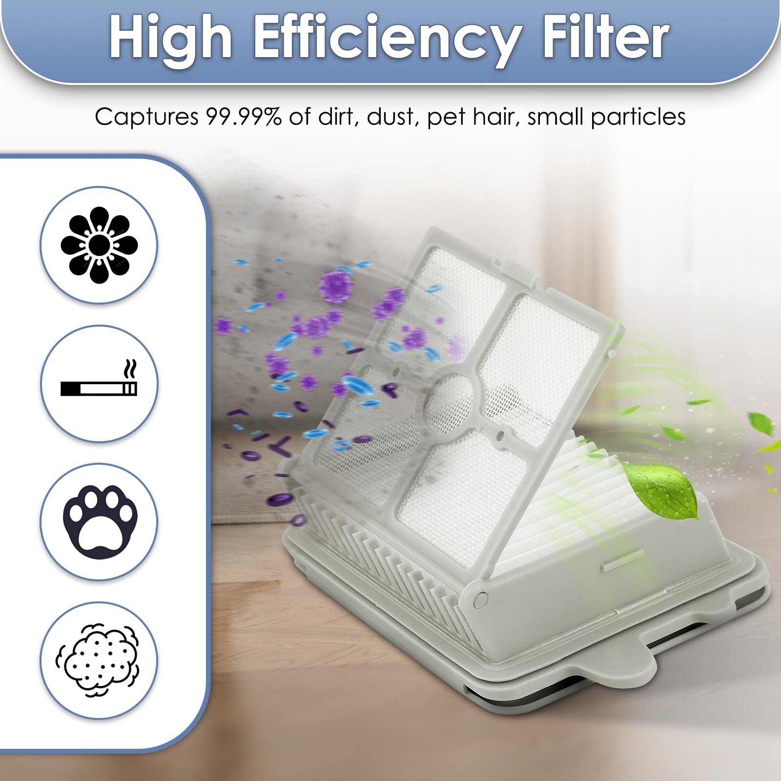 YYDSLEE Borstelrol & filter voor Roborock F25/F25 Ace/F25 Alt/F25 LT/F25 RT nat- en droogzuiger, accessoires, 7-delige reserveonderdelenset 2 borstelrollen 2 filterreserveonderdelen 1