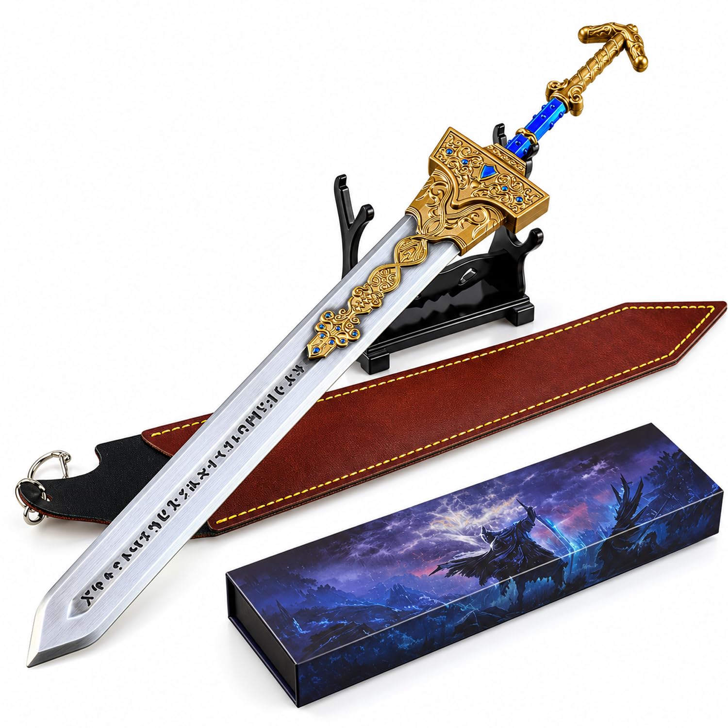 Elden Rings Royal Greatsword Réplique 30 cm avec Support et Coffret