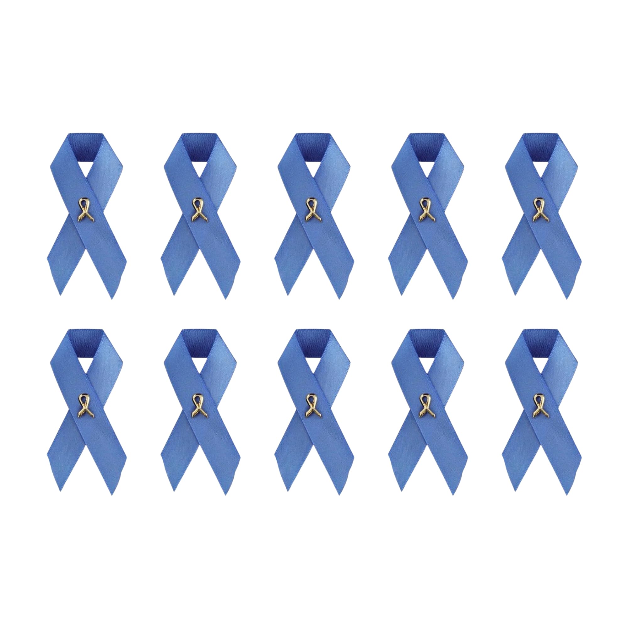 1/2/5/10/25/50/100pcs Satin Awareness Ribbon Pins (Pick your color), for Cancer &amp; Disease Awareness, Bulk Quantities for Fundraising, Events, Gift Giving