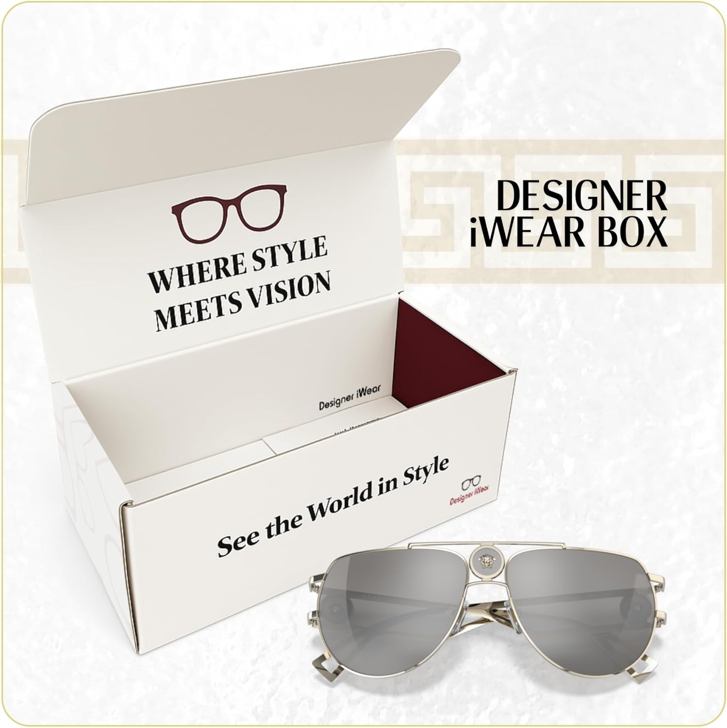 Versace VE2225 Aviator Sunglasses for Men +BUNDLE with ACCESSORY EYEWEAR KIT - Image 6