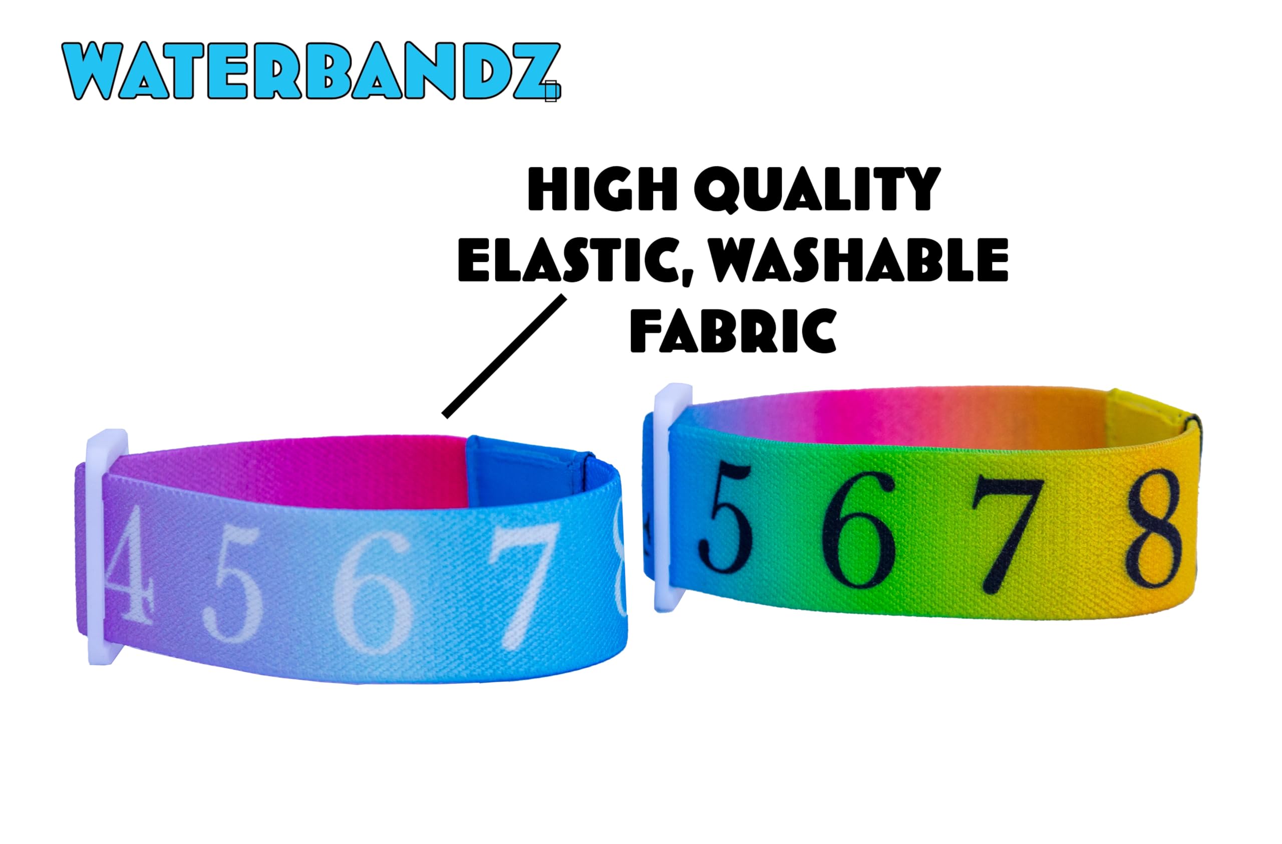 WaterBandz – Elastische Trink-Erinnerungsbänder Für Flaschen & Gläser (Universalgröße)
