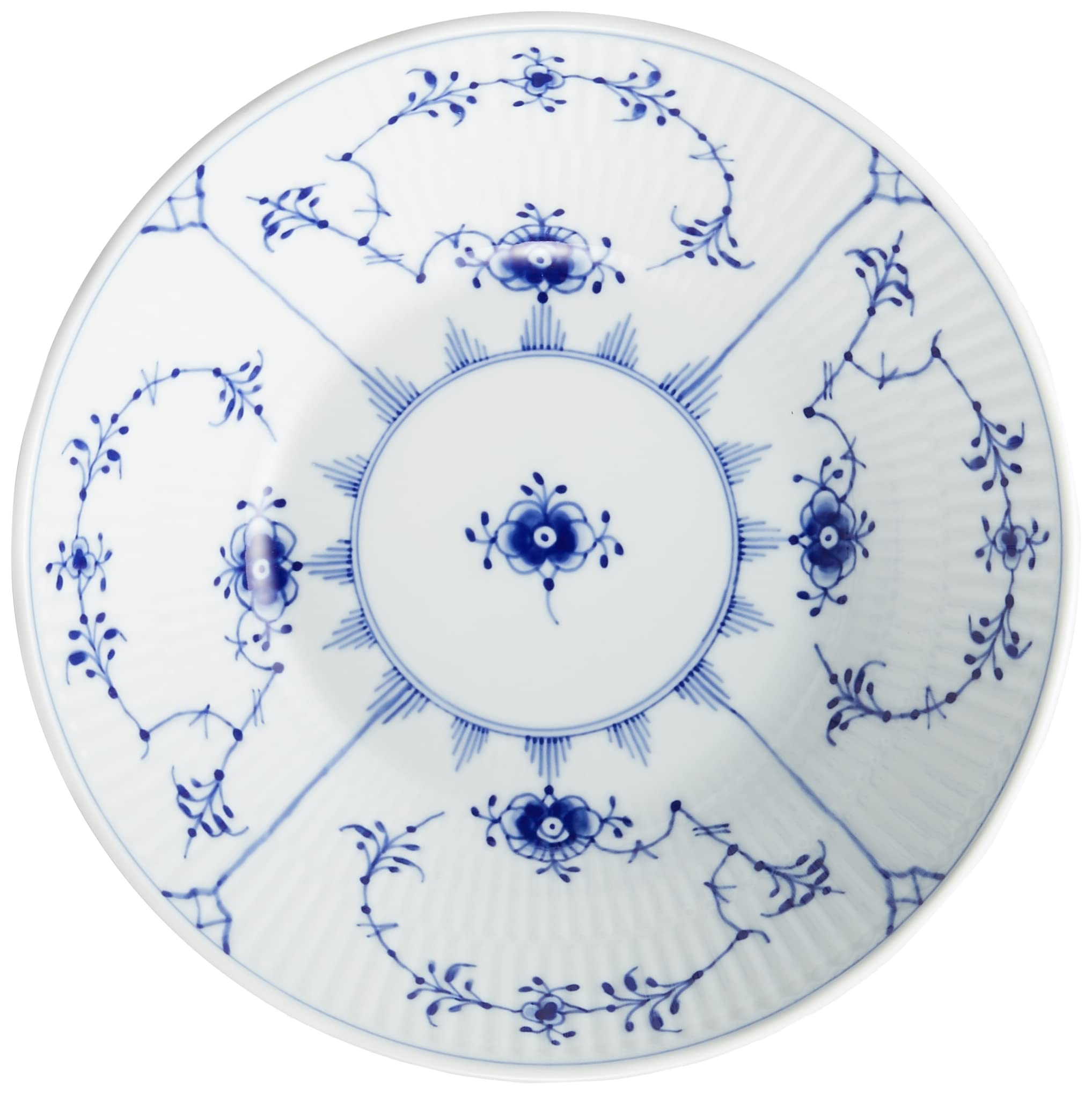 ロイヤルコペンハーゲン　ブルーフルーテッドプレインプレート 17cm 3枚 Royal Copenhagen（ロイヤル コペンハーゲン） ブルー