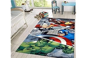 Marvel Rug for Boys Room: Super Hero Rugs, Superhero for Kids Room Rugs