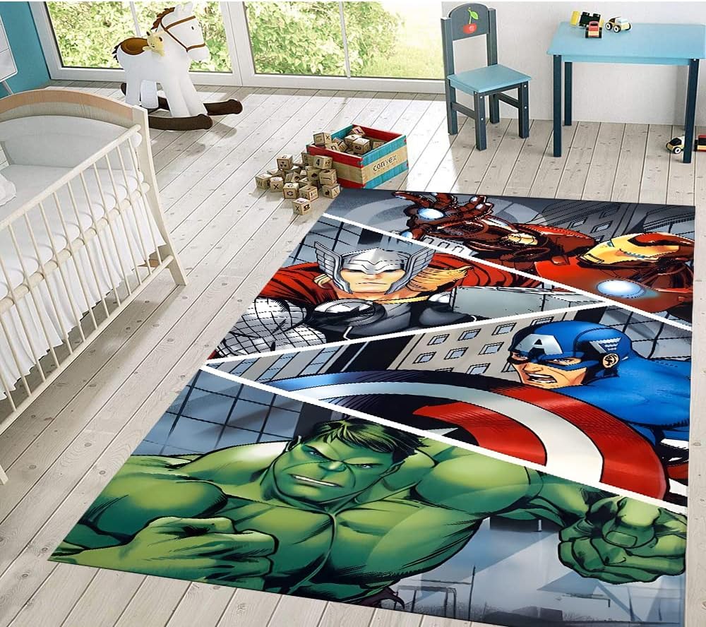 Super Hero Rugs, for Boy Bedroom, Superheroes Films Movie