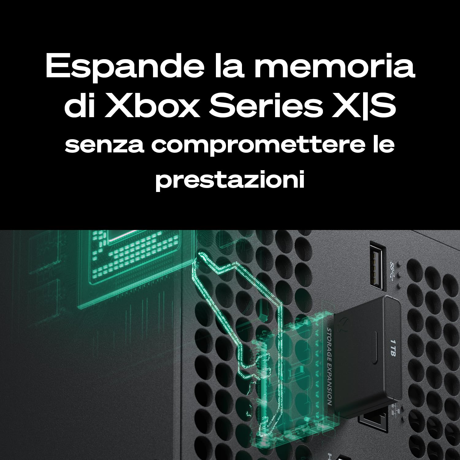 Seagate Expansion Card per Xbox Series X/S, 1TB, esterno NVMe SSD (STJR1000400)