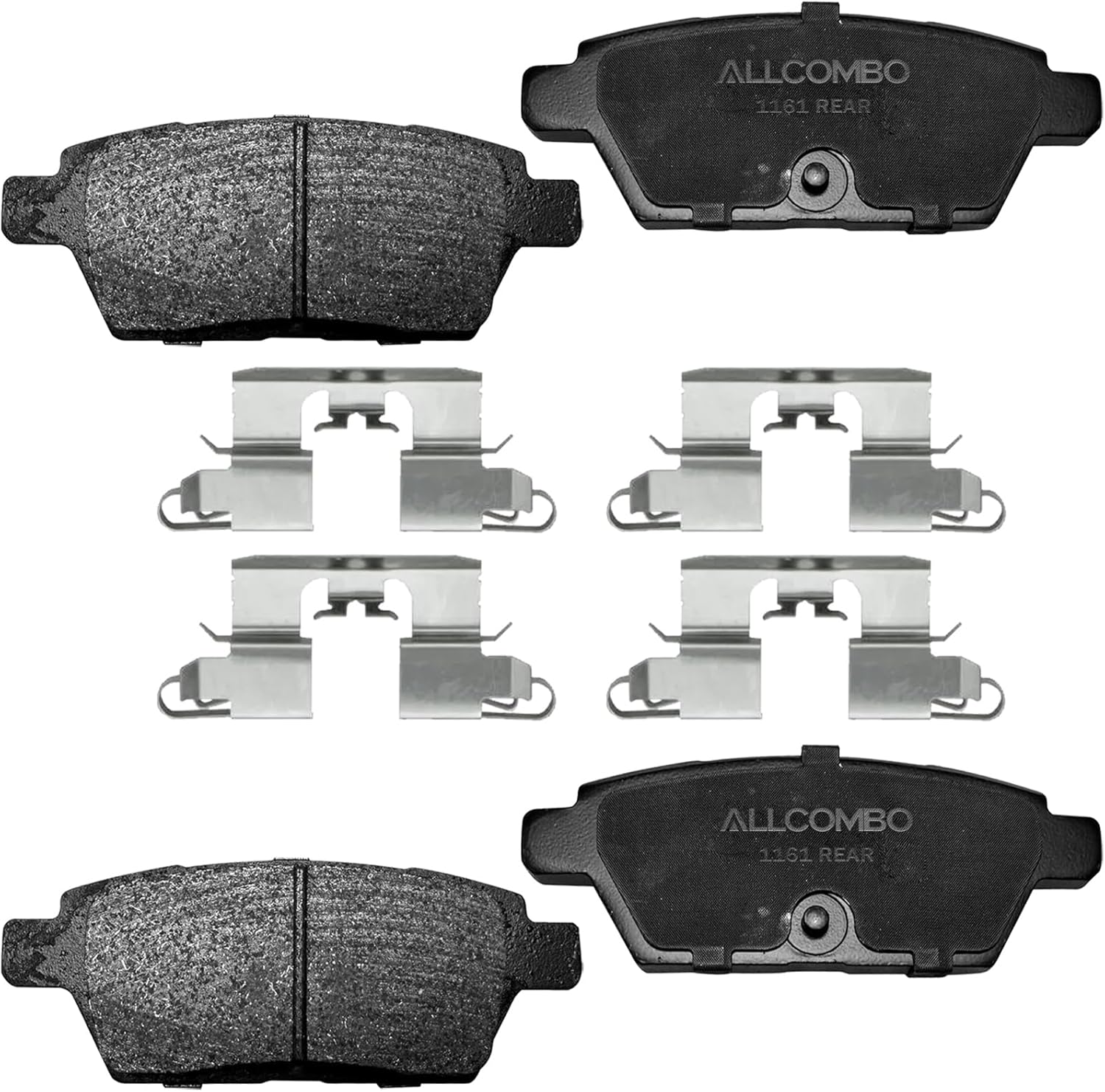 ALLCOMBO Ceramic Rear Brake Pads for 2006 2007 2008 2009 2010 2011 2012 Ford Fusion Mazda6, 2007 2008 2009 2010 2011 Lincoln MKZ Mercury Milan, 2006 Zephyr Brakes Replacement