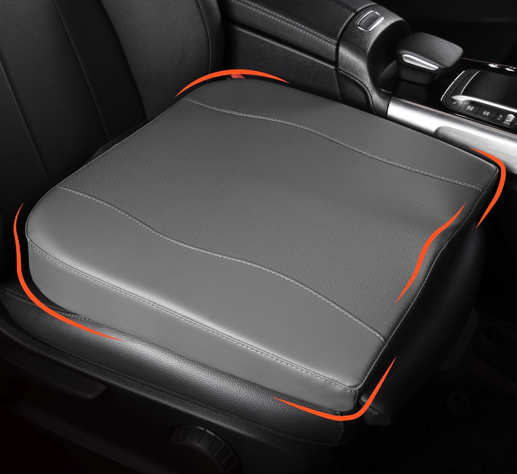 Car Kingphenix Memory Foam Wedge - Sciatica & Back Pain Relief Gray ...