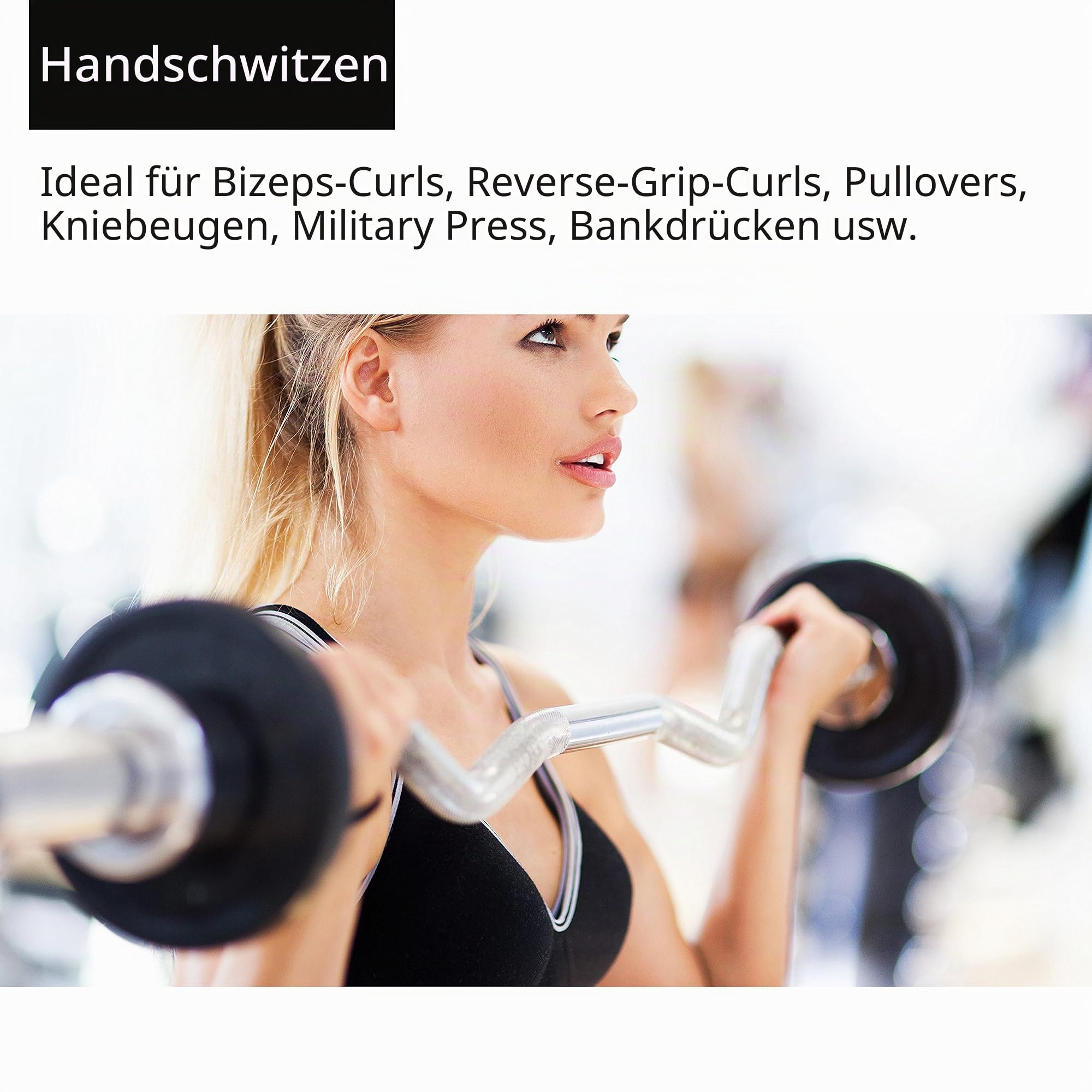 PROIRON SZ Curlstange Länge 120cm, Ø 25mm verchromt & gerändelt, SZ Hantelstange mit Sternverschlüssen, Curl Stange Langhantelstange