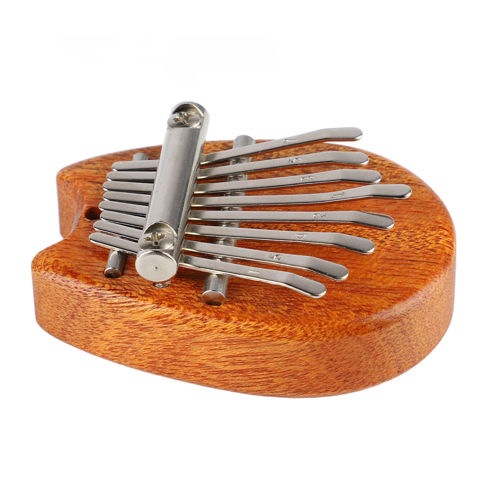 Mini Kalimba 8 Kluczowy Kciuk Fortepianowy Drewniany Instrument Muzyczny dla Dzieci z smyczyą, Mini Kalimba Kciuk Pianinowy dzieć