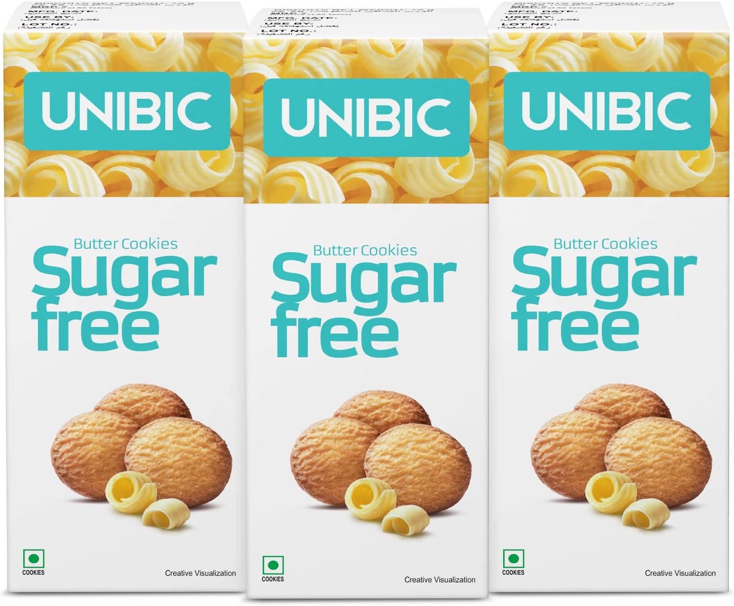 Unibic Foods Sugar Free Butter, 75G (Pack Of 3) - Butter, 450 Gm