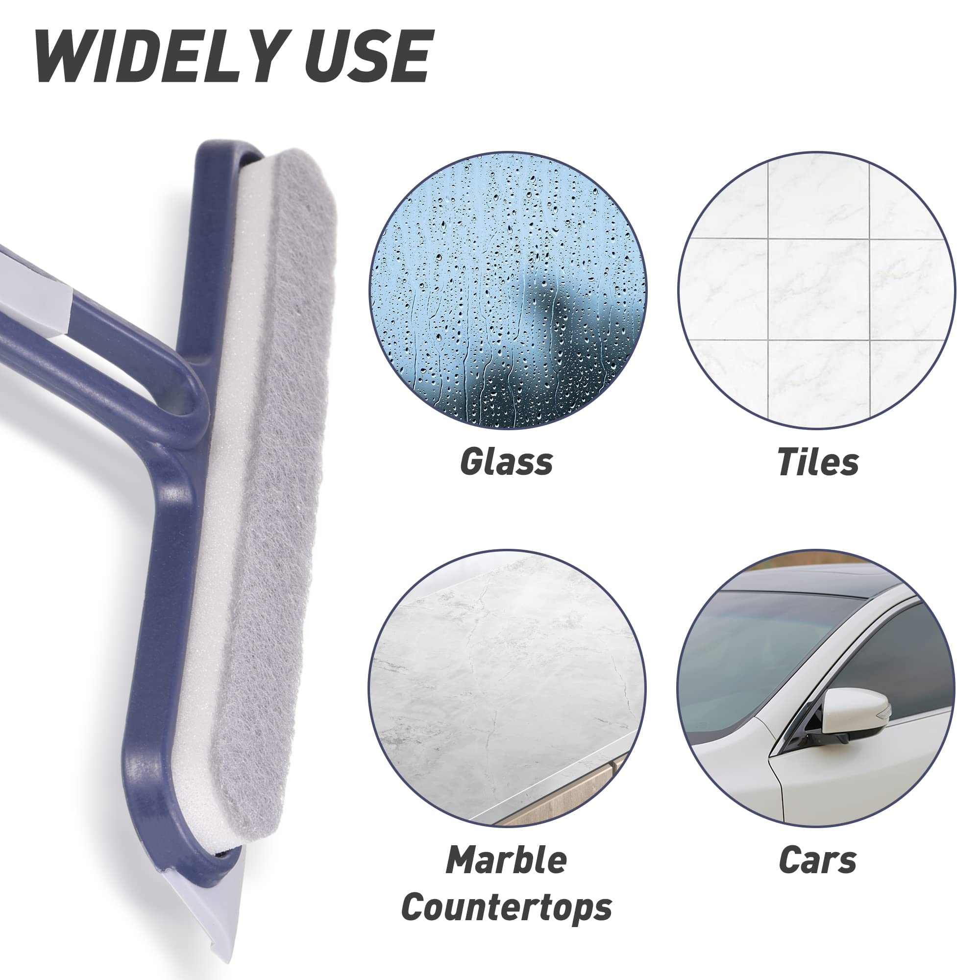 Shower Screen Wiper 15 Pcs Small Squeegee Shower Squeegee Mirror Squeegee  Plastic Squeegee With Sprayer Bottle For Home Car Window Squeegee, image size:2000x2000