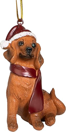 Vista 84 de Design Toscano - Figura de perro para decoración navideña.