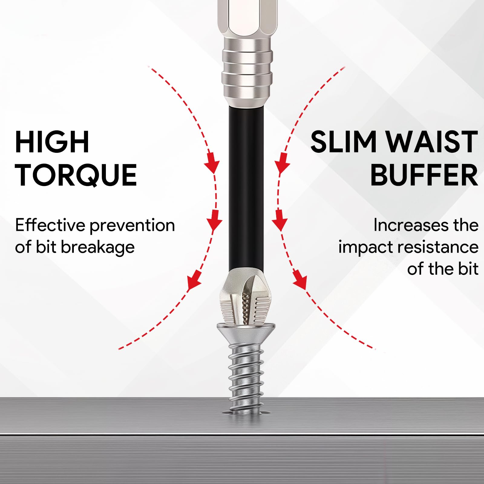 Warhammer Bits Punte Per Cacciavite A Testa Quadrata Magnetica - 4 Pezzi, Misura 3x3mm, Gambo Esagonale 1/4", Marca Uxcell Set 4 Punte Quadrate Metallo - Foto 11
